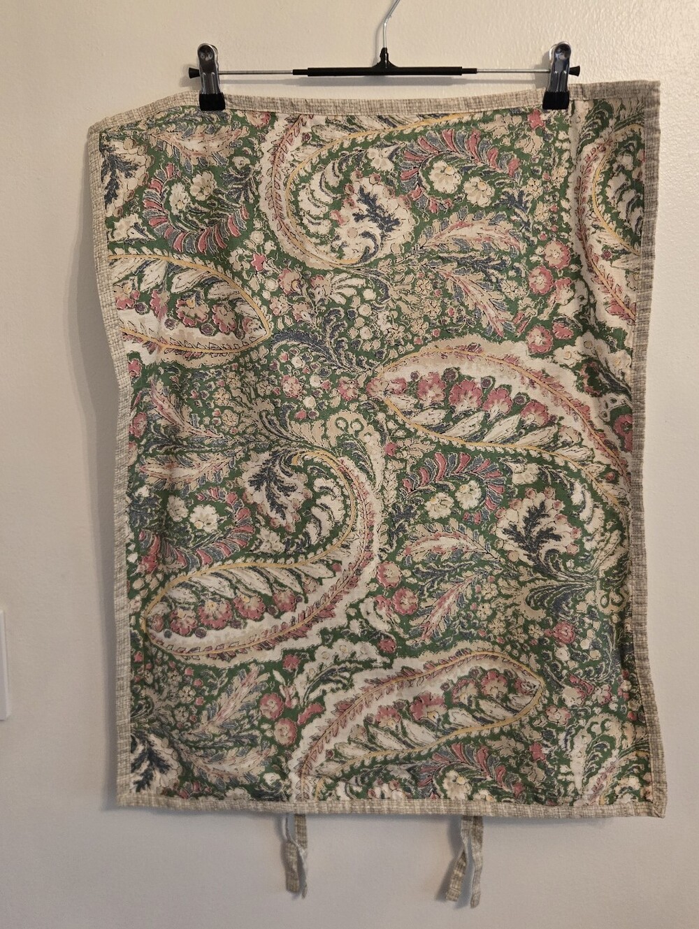 Vintage Lauren Ralph Lauren Allie Paisley  Standard Sham Tie Closure One Sham